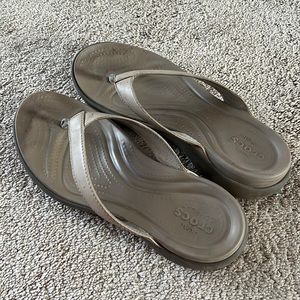 Croc sandals